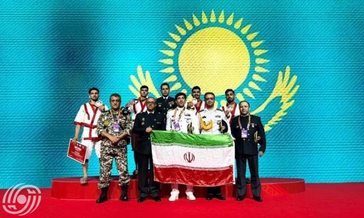 المنتخب الإيراني للمصارعة يحصد المركز الثالث في بطولة العالم العسكرية لكازاخستان