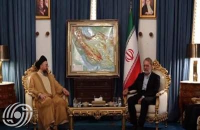 عمار الحكيم يلتقي لاريجاني في طهران