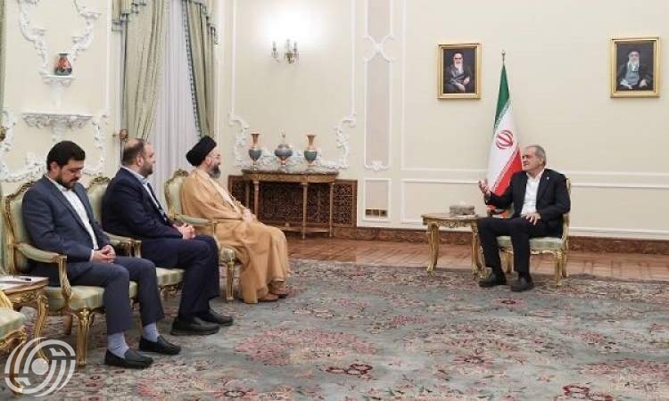 الرئيس الايراني والسيد الحكيم يؤكدان على تعميق العلاقات الاستراتيجية بين إيران والعراق