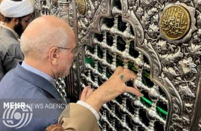 قاليباف يزور مرقد السيدة المعصومة (ع) المقدس