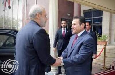 علي لاريجاني يستقبل مستشار الأمن القومي العراقي