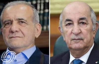 الرئيس بزشكيان يهنئ رئيس الجزائر