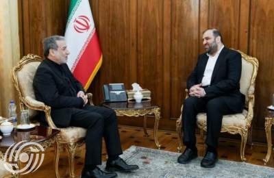 نائب رئيس تيار الحكمة الوطني العراقي يلتقي وزير الخارجية الايراني